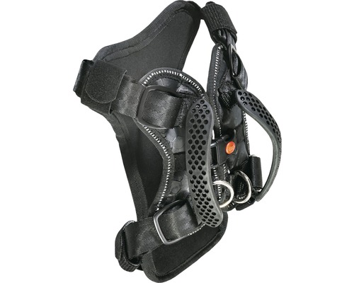 Schwarzes Hundegeschirr mit Griff