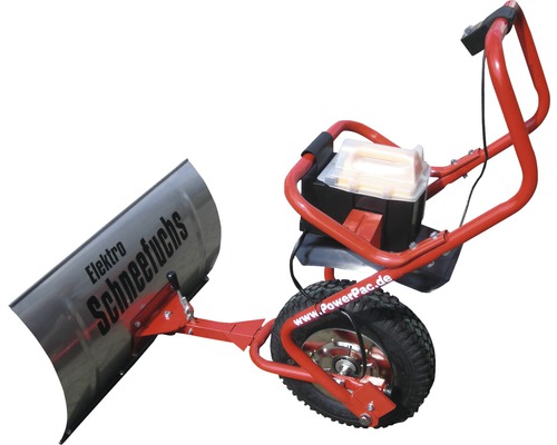 Déblayeuse à neige sans fil pelle à neige électrique balayeuse PowerPac ES230 Schneefuchs Chasse-neige électrique avec roues et batterie