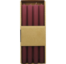 Paquet de huit bougies de table cannelées