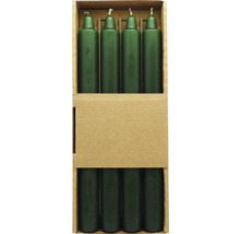 Paquet de huit bougies de table vertes