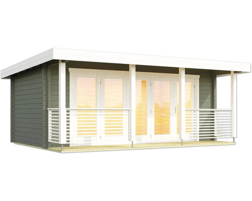 Maison de jardin en bois avec véranda couverte