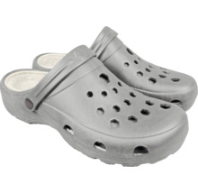 Paire de sabots gris avec doublure