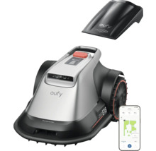 Eufy Roboterrasenmäher mit Ladestation und Smartphone-App