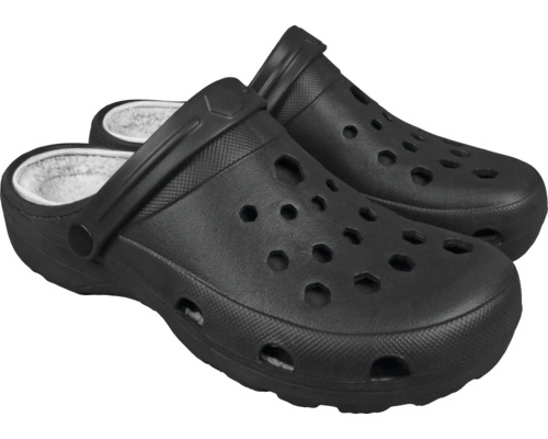 Schwarze Clogs mit Futter