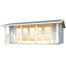 Maison de jardin en bois avec véranda et double porte