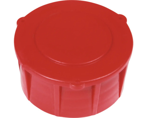 Roter Kunststoffdeckel für Behälter