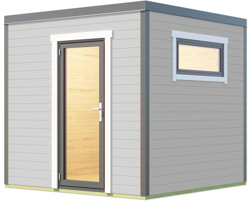 Abri de jardin avec porte et fenêtre