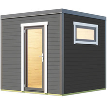 Abri de jardin avec porte et fenêtre