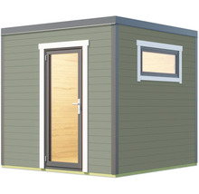 Abri de jardin avec porte et fenêtre