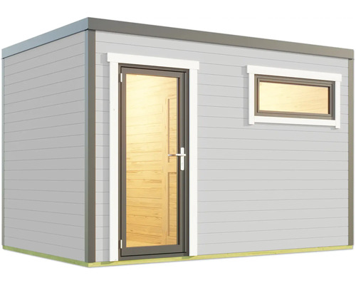 Abri de jardin avec porte et fenêtre