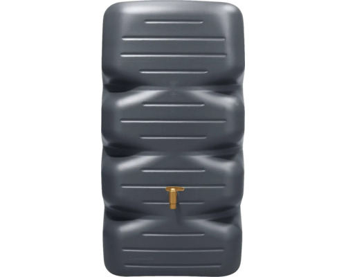 Réservoir d''eau de pluie gris avec robinet