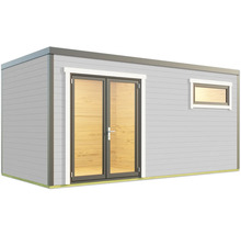 Abri de jardin avec porte double et fenêtre