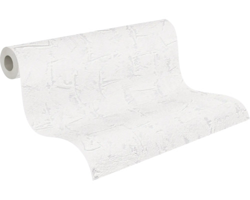 Papier peint intissé blanc à motif de pierre en rouleau