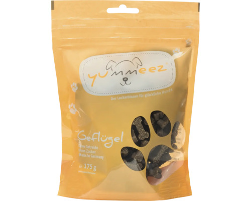 Yummeez Hundesnacks mit Geflügel in einer 175-Gramm-Packung