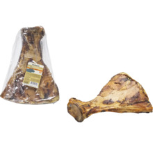 Zwei Rinder-Puddelknochen, einer davon verpackt