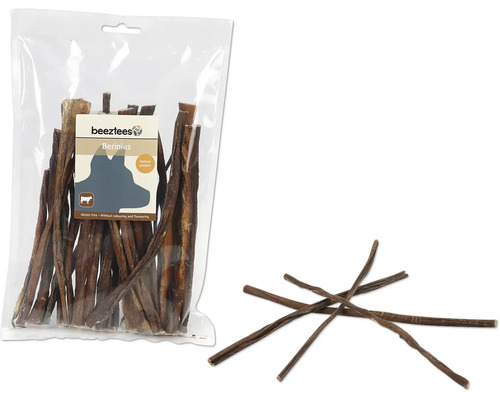 Beetzlees Berinies Hundekauartikel in Verpackung und lose