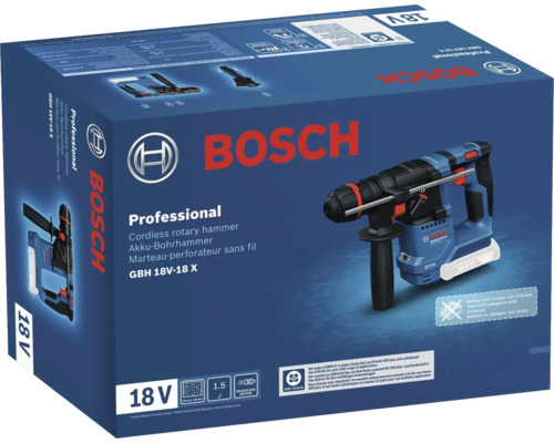 Emballage du perforateur à batterie Bosch GBH 18V-18 X