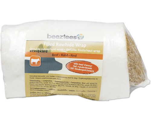 Beetztees gefüllter Rinderhaut Wrap für Hunde