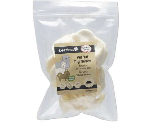 Beutel mit Beetztees gepufften Schweinenasen für Hunde