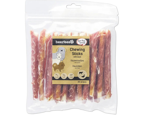 Sachet de bâtonnets à mâcher pour chiens au canard