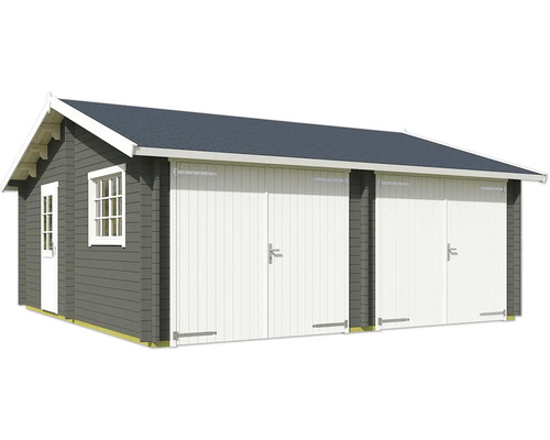 Holzgartenhaus mit Doppeltür und Einzeltür