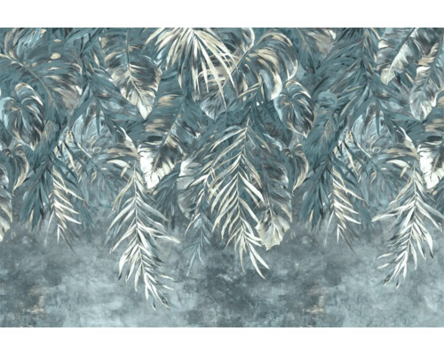 Impression numérique intissé 2536V-13 GMK Glamorama turquoise 400x270cm