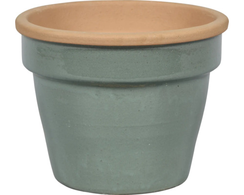Pot de fleurs en terre cuite grise pour le jardin