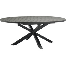 Table de jardin extensible avec structure en métal
