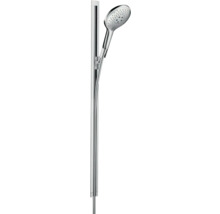 Brausegarnitur hansgrohe Raindance Select S 150 3jet chrom weiß glänzend Brausestangenlänge 995 mm 26626400