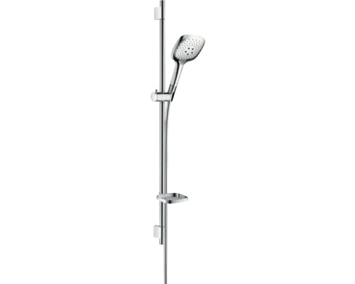 Ensemble barre de douche hansgrohe Raindance Select E 150 Unica S Puro chrome brillant longueur de barre 1008 mm 27857000