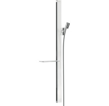 Brausestange hansgrohe Unica E chrom/weiß glänzend Brausestangenlänge 945 mm mit Isiflex Brauseschlauch 1600 mm 27640400