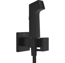 hansgrohe Bidetbrauseset Bidette 1jet E EcoSmart für Warmwasser mit Brausehalter und Brauseschlauch 125 cm schwarz matt 29233670
