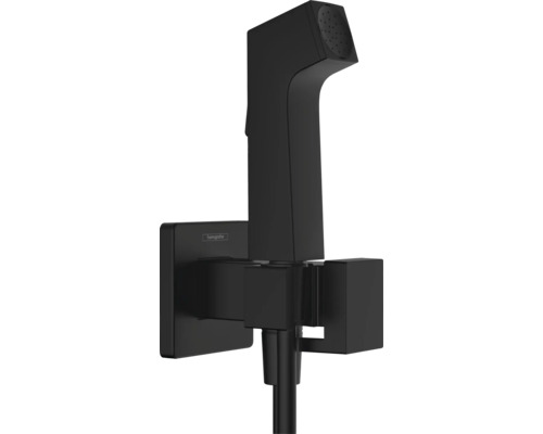 hansgrohe Bidetbrauseset Bidette 1jet E EcoSmart für Warmwasser mit Brausehalter und Brauseschlauch 125 cm schwarz matt 29233670 hansgrohe Bidetbrauseset Bidette 1jet E EcoSmart für Warmwasser mit Brausehalter und Brauseschlauch 125 cm schwarz matt 29233670