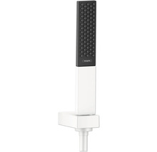 Handbrause Set hansgrohe Rainfinity 100 1jet eckig mit Brauseschlauch 160 cm weiß matt 26856700