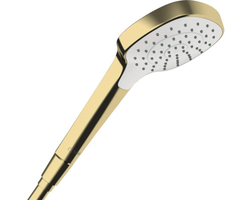 Handbrause hansgrohe Croma E 110 1jet EcoSmart eckig 185 x 110 mm polished gold optic 26815990
