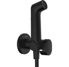 hansgrohe Bidetbrauseset Bidette 1jet S EcoSmart für Warmwasser mit Brausehalter und Brauseschlauch 125 cm schwarz matt 29232670