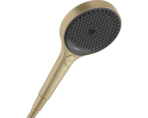 Handbrause hansgrohe Rainfinity 130 3jet EcoSmart rund Ø 130 mm brushed bronze 26865140