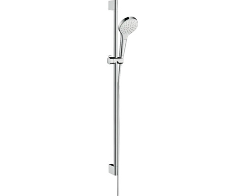 Brausegarnitur hansgrohe Croma Select S 1jet EcoSmart chrom weiß glänzend Brausestangenlänge 959 mm 26575400 Brausegarnitur hansgrohe Croma Select S 1jet EcoSmart chrom weiß glänzend Brausestangenlänge 959 mm 26575400