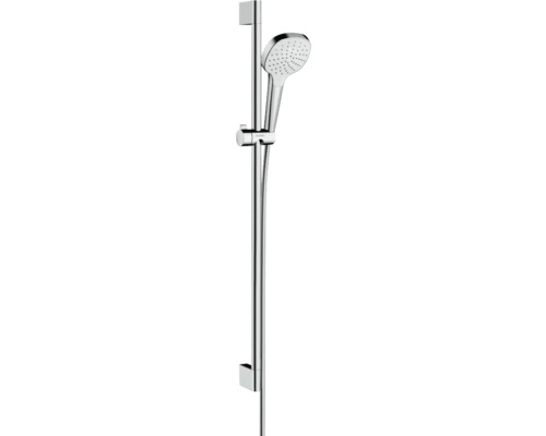 Brausegarnitur hansgrohe Croma Select E 1jet EcoSmart chrom weiß glänzend Brausestangenlänge 959 mm 26595400 Brausegarnitur hansgrohe Croma Select E 1jet EcoSmart chrom weiß glänzend Brausestangenlänge 959 mm 26595400