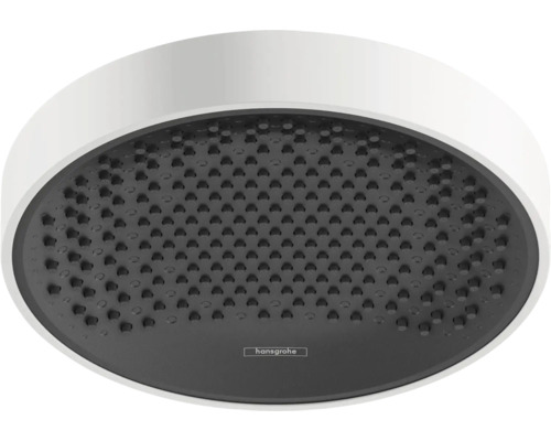 Pommeau de douche hansgrohe Rainfinity 250 1jet rond Ø 250 mm blanc mat 26228700 Pomme de douche Hansgrohe pour montage au plafond