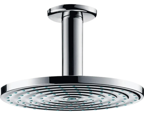 Set de pommeau de douche hansgrohe Raindance S 240 1jet rondØ 180 mm avec raccordement de plafond chrome 27478000