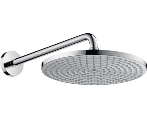 Set de pommeau de douche hansgrohe Raindance S 300 1jet EcoSmart rond Ø 300 mm avec bras de douche chrome 26601000