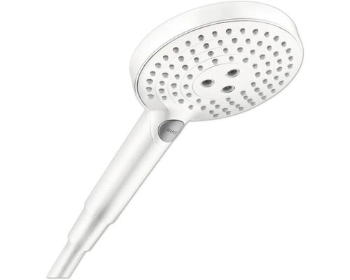 Handbrause hansgrohe Raindance Select S 120 3jet EcoSmart rund Ø 130 mm weiß matt 26531700