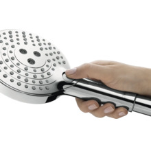 Handbrause Set hansgrohe Raindance Select S 120 3jet PowderRain rund mit Brauseschlauch 125 cm chrom 27669000