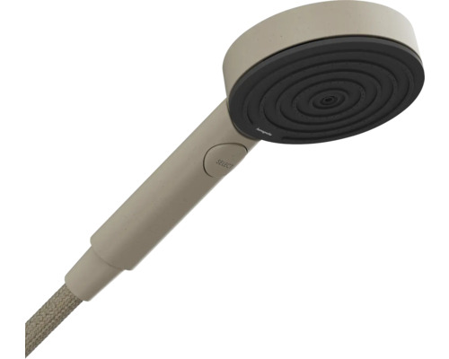 Handbrause hansgrohe Pulsify Planet Edition 105 3jet Relaxation EcoSmart rund Ø 110 mm sand 26077210