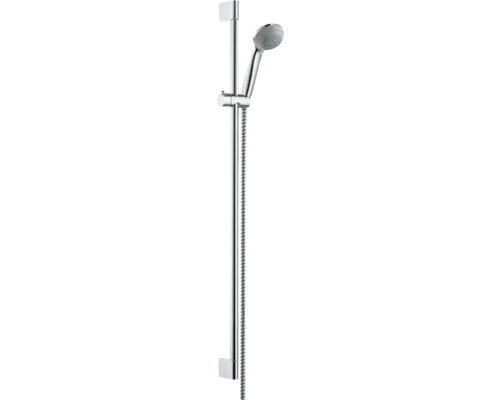 Brausegarnitur hansgrohe Crometta 85 Mono chrom glänzend Brausestangenlänge 959 mm 27729000 Brausegarnitur hansgrohe Crometta 85 Mono chrom glänzend Brausestangenlänge 959 mm 27729000