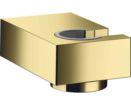 Support de douchette hansgrohe Porter E polished gold optic brillant 28387990 Support de douche mural simple doré