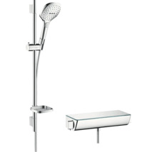 Système de douche avec douchette, barre de douche et thermostat