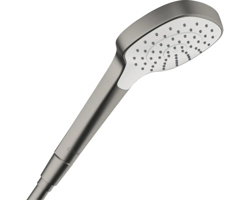 Handbrause hansgrohe Croma E 110 1jet eckig 185 x 110 mm brushed black chrom 26814340