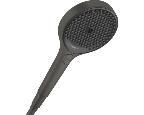 Handbrause hansgrohe Rainfinity 130 3jet EcoSmart rund Ø 130 mm brushed black chrom 26865340